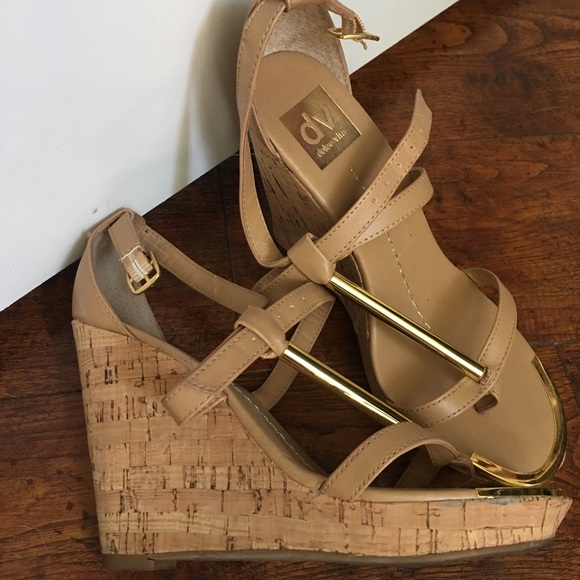 Dolce Vita Cork Heels - Picture 2 of 4